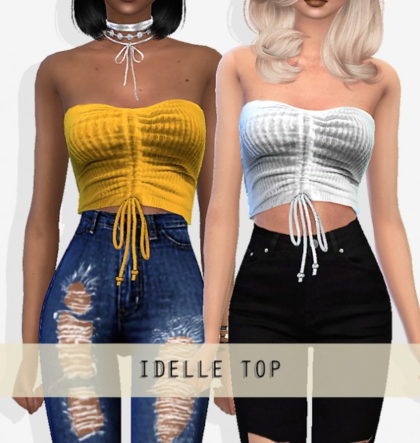 Grafity Cc Idelle Top • Sims 4 Downloads