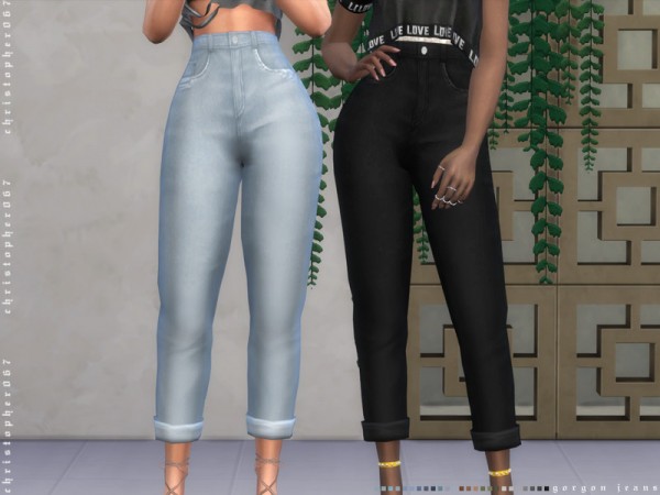  The Sims Resource: Gorgon Jeans by Christopher067