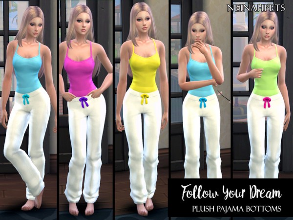 The Sims Resource: Follow Your Dreams Pajama Set by neinahpets