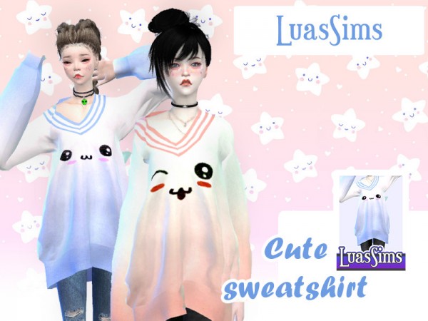  The Sims Resource: Cute Sweatshirt by Luas Sims