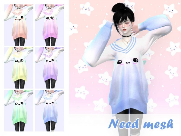 The Sims Resource: Cute Sweatshirt by Luas Sims