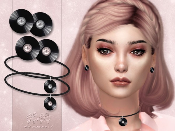  The Sims Resource: Vinyl Accessory Set by 4w25 Sims