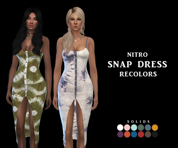  Leo 4 Sims: Nitro Snap Dress