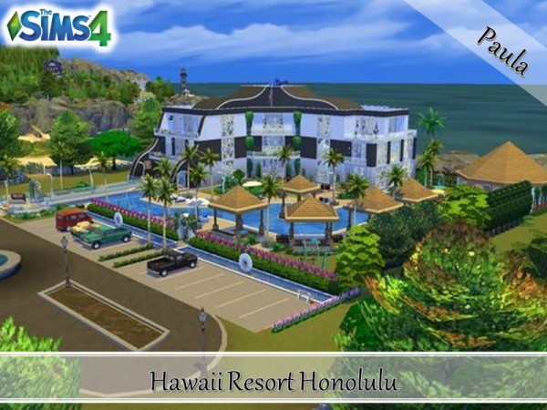  The Sims Resource: Hawaii Resort Honolulu by PaulaBATS