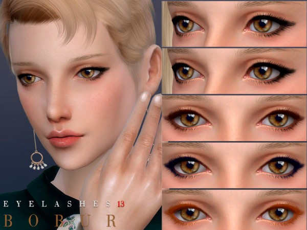  The Sims Resource: Eyelashes 13 by Bobur3