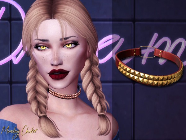  The Sims Resource: Monday Choker by Genius666