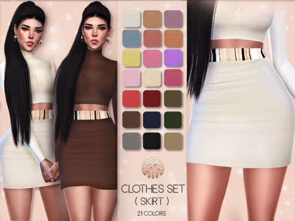  The Sims Resource: Clothes SET 01 skirt by busra tr