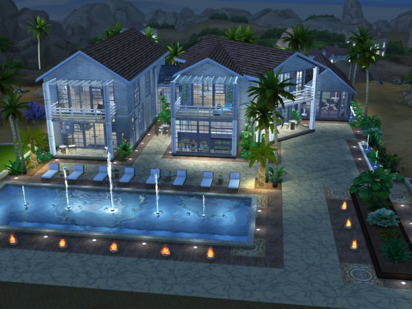  The Sims Resource: Oasis Heights Villa by neinahpets
