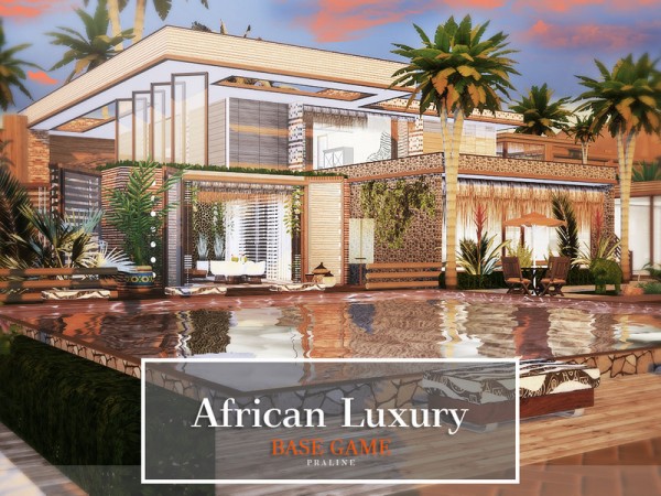  The Sims Resource: African Luxury House by Pralinesims
