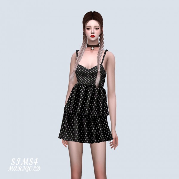  SIMS4 Marigold: Love Mini Tiered Dress
