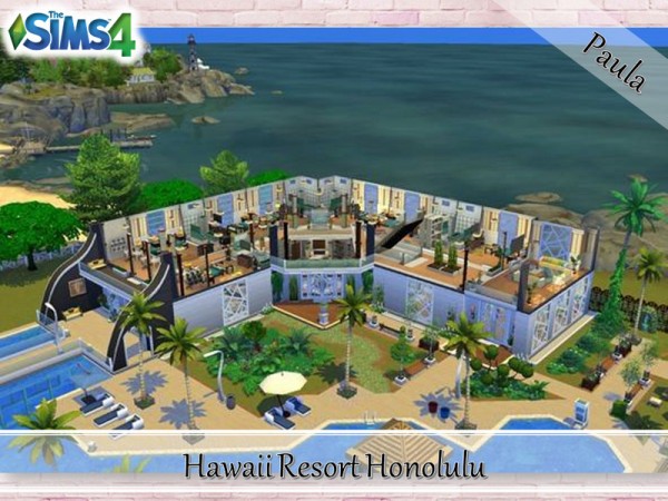  The Sims Resource: Hawaii Resort Honolulu by PaulaBATS