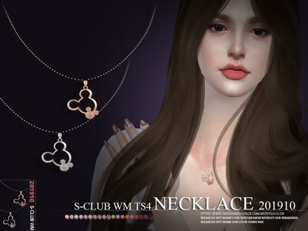  The Sims Resource: Necklace 201910 by S Club