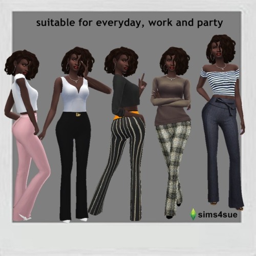  Sims 4 Sue: Floor Lengh Pants Recolored