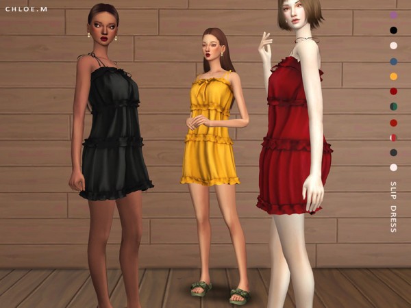  The Sims Resource: Slip Dress by ChloeM