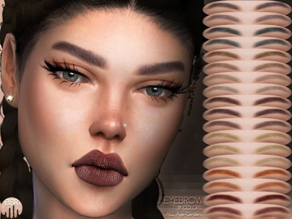  The Sims Resource: Eyebrows BW04 by busra tr