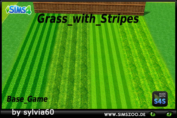  Blackys Sims 4 Zoo: Stripes Green Grass by  sylvia60