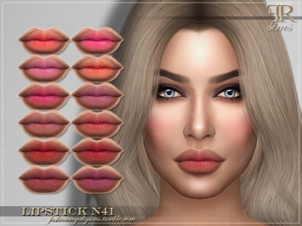  The Sims Resource: Lipstick N41 by FashionRoyaltySims