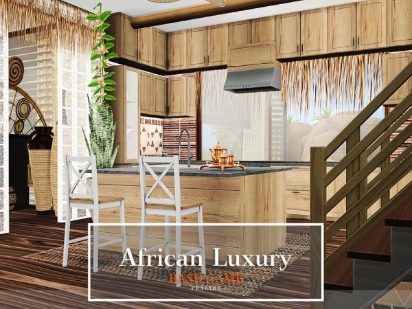  The Sims Resource: African Luxury House by Pralinesims