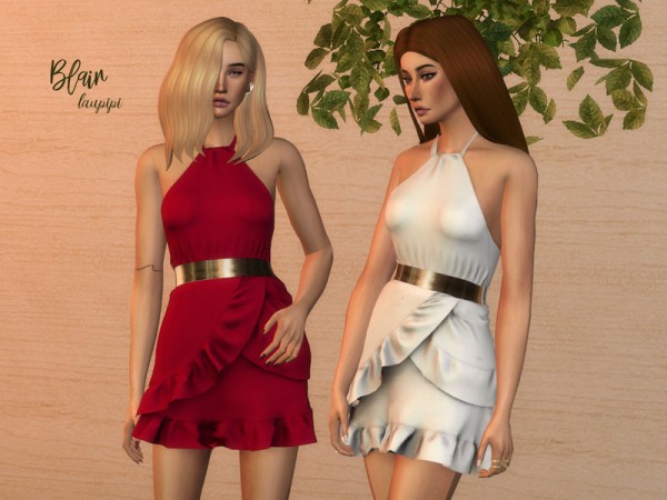  The Sims Resource: Blair dress by laupipi