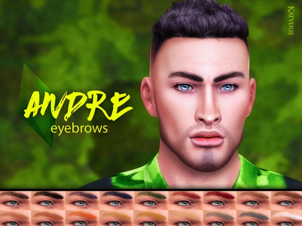  The Sims Resource: Andre Eyebrows by KatVerseCC