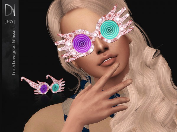  The Sims Resource: Luna Lovegood Glasses by DarkNighTt