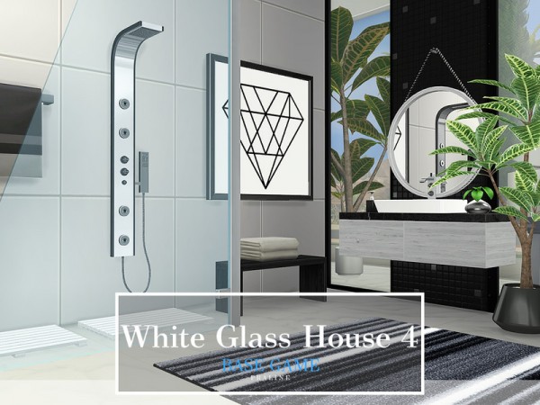  The Sims Resource: White Glass House 4 by Pralinesims