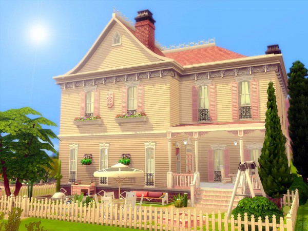  The Sims Resource: Pink Swan House   Nocc by sharon337