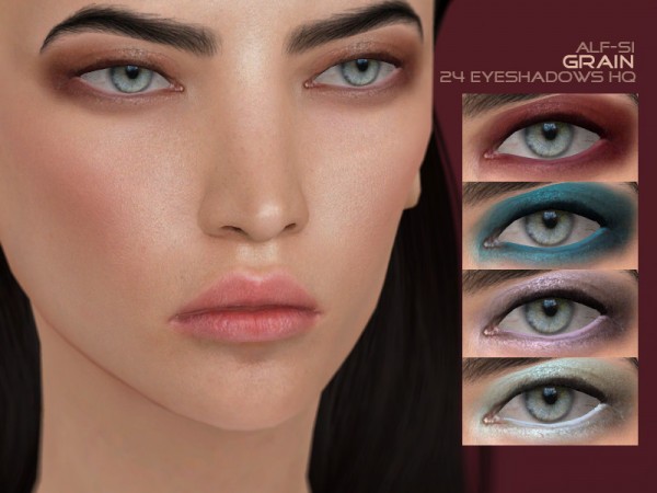  The Sims Resource: Grain   Eyeshadow 06 HQ by Alf si