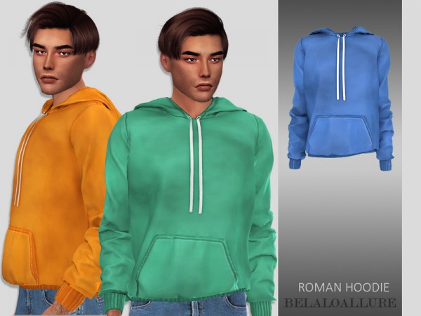  The Sims Resource: Roman hoodie by belal1997