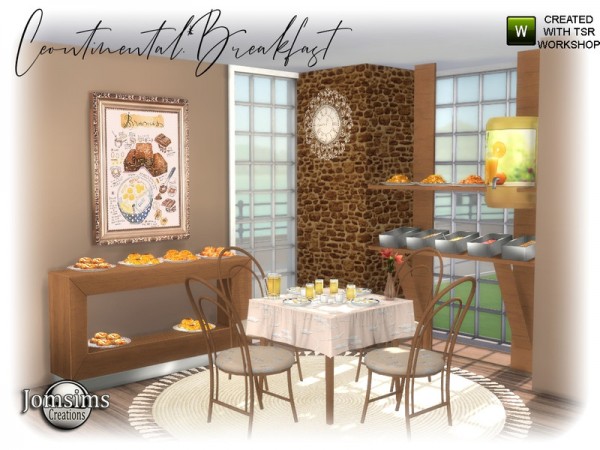  The Sims Resource: Continental Breakfast Diningroom by jomsims