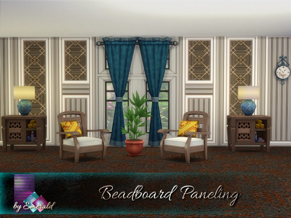  The Sims Resource: Beadboard Paneling by emerald
