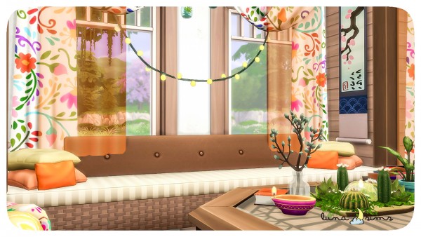  Luna Sims: Colorful Boho Livingroom