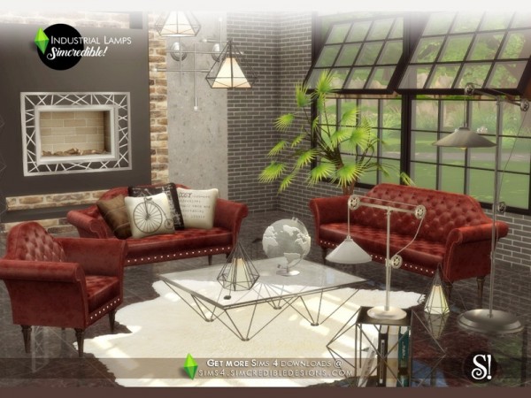 The Sims Resource: Industrial Lamps by SIMcredible!