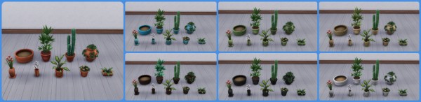  Mod The Sims: Matching Recolors for 9 Plants by simsi45