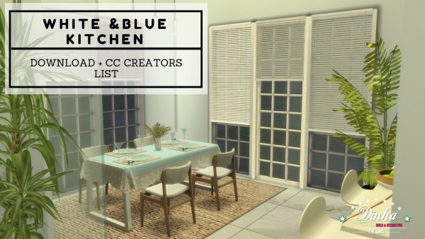  Dinha Gamer: White and Blue Kitchen