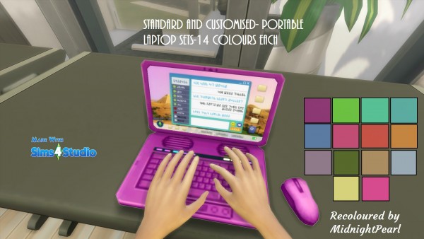  Mod The Sims: Portable Laptop by wendy35pearly