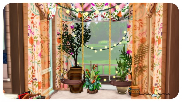  Luna Sims: Colorful Boho Livingroom
