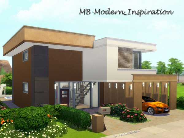  The Sims Resource: Modern Inspiration House by matomibotaki