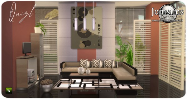  Jom Sims Creations: Quizl Livingroom