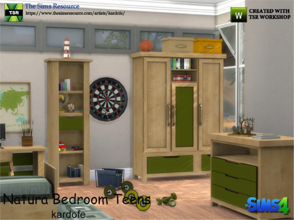  The Sims Resource: Natura Bedroom Teens by kardofe
