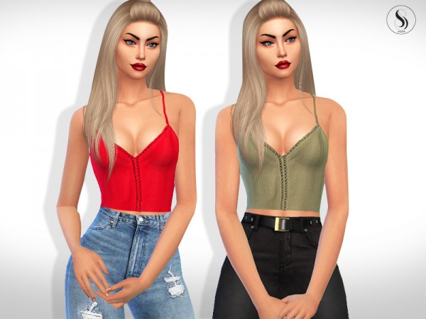  The Sims Resource: Emma Blouse Tops by Saliwa