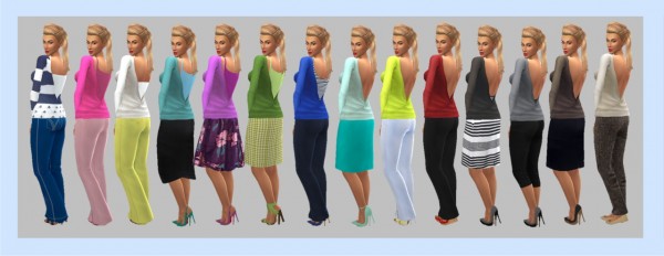  Sims 4 Sue: Backless Sweater V1