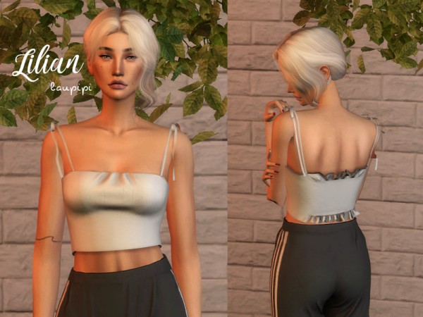  The Sims Resource: Lilian top by laupipi