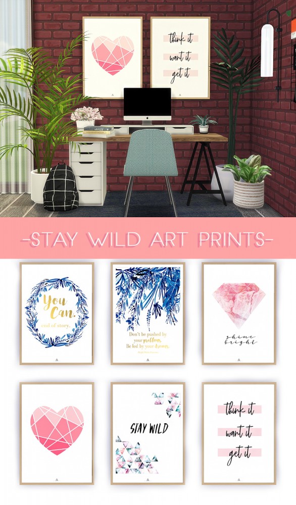 Kenzar Sims: STay Wild Art Prints