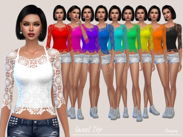  The Sims Resource: Sweet Top by Paogae