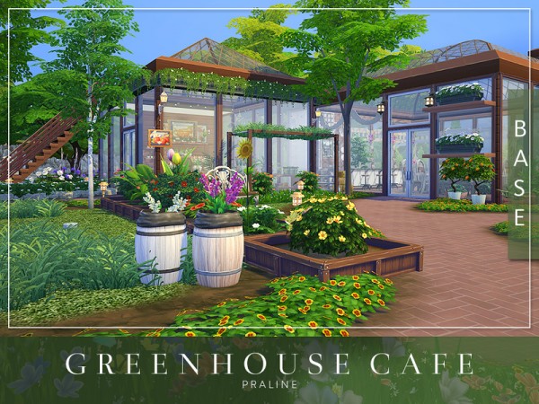  The Sims Resource: Greenhouse Cafe by Pralinesims