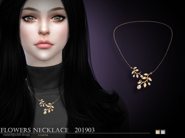  The Sims Resource: Necklace 201903 by S Club