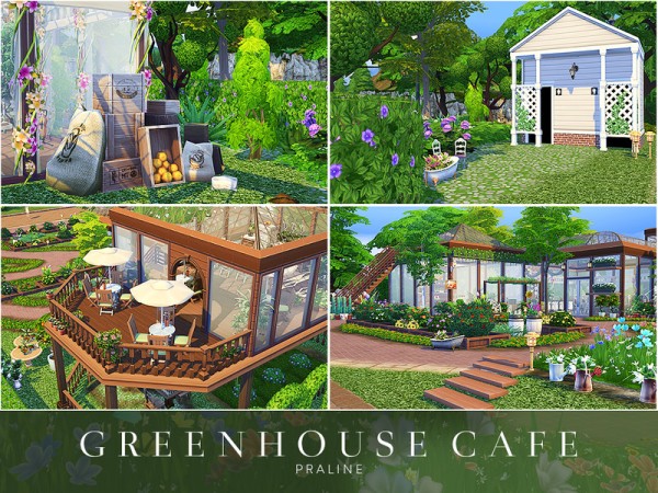 The Sims Resource: Greenhouse Cafe by Pralinesims