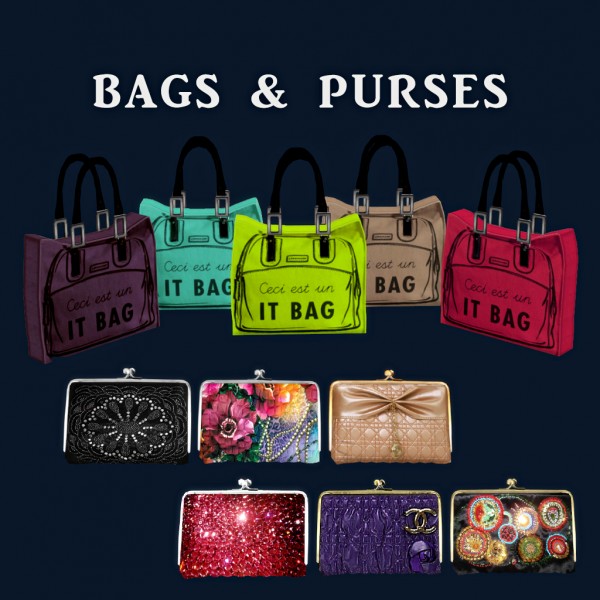  Leo 4 Sims: Bags and Purses