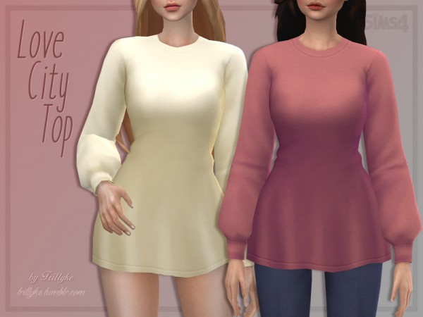  The Sims Resource: Love City Top by Trillyke